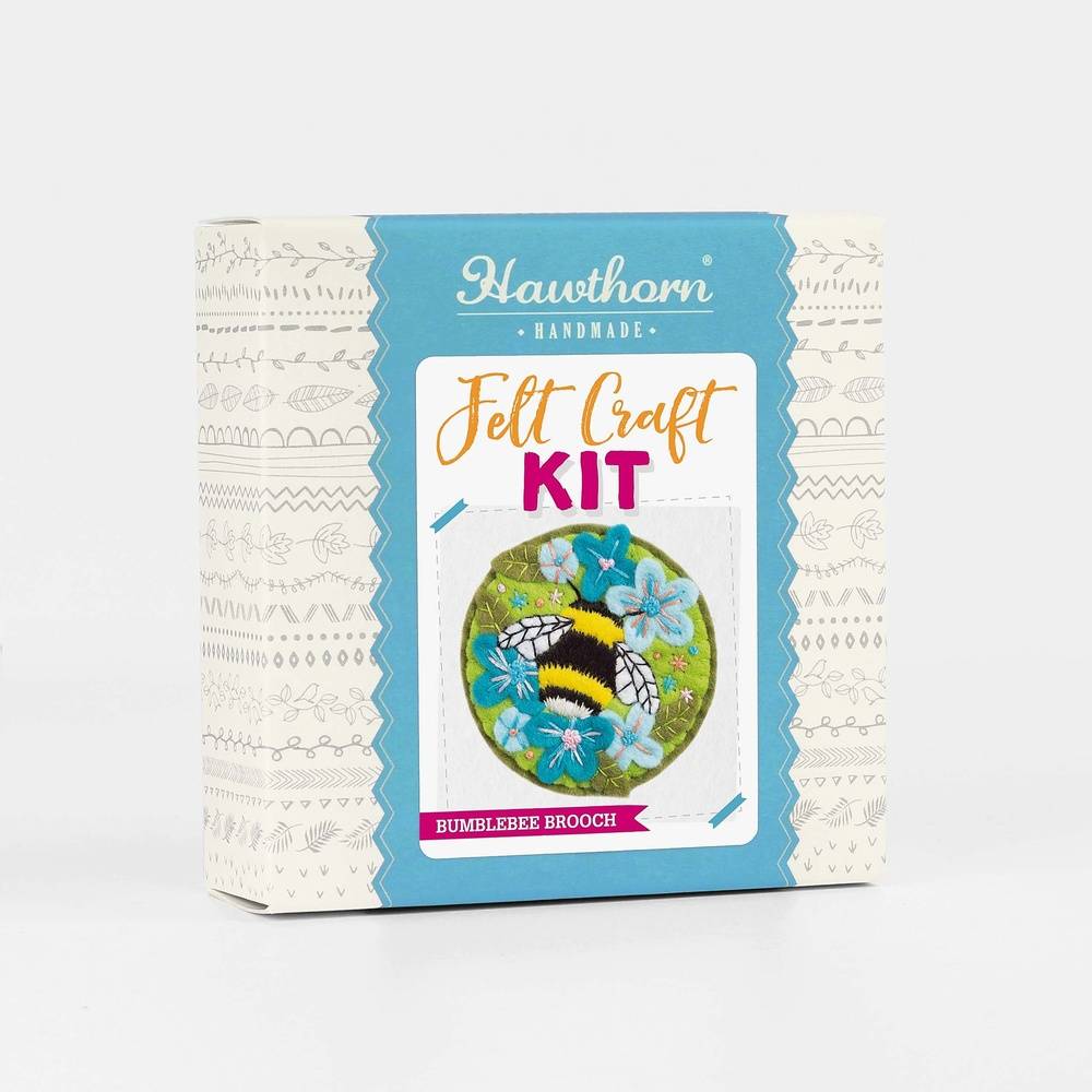 Felt bee brooch kit from Hawthorn Handmade