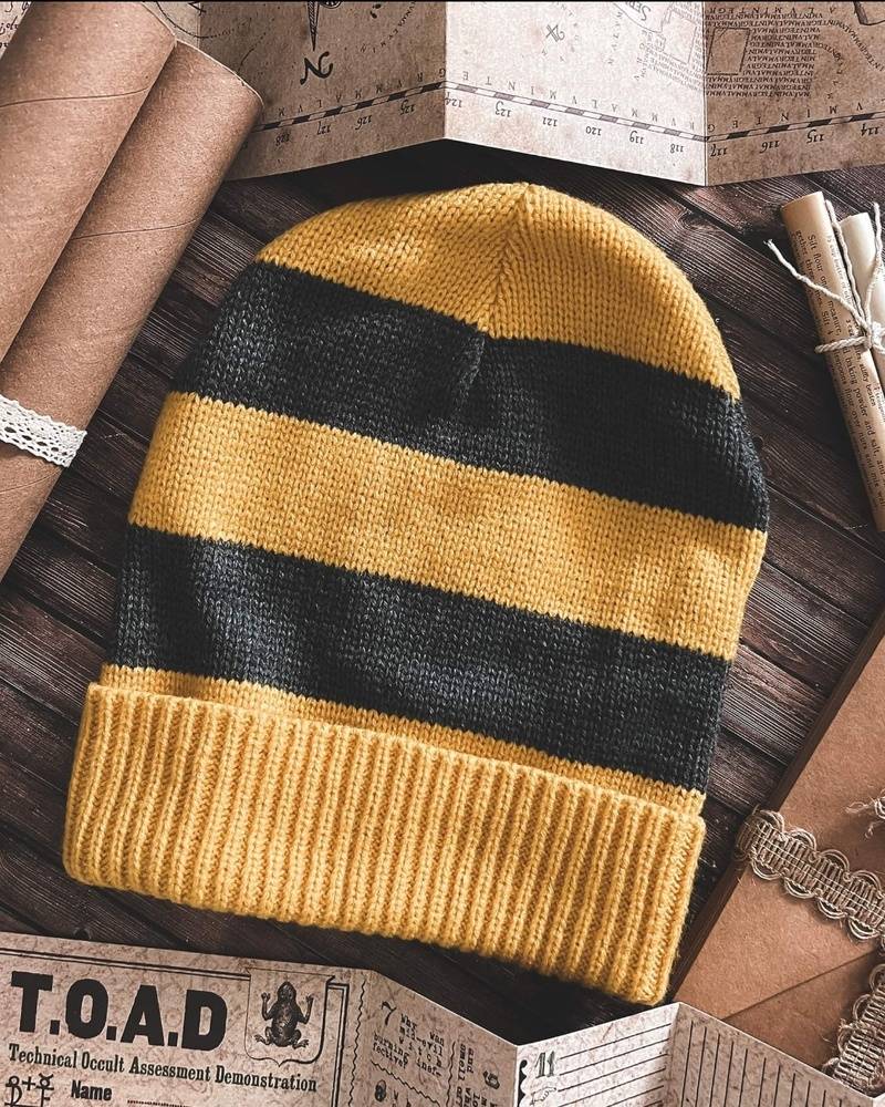 Slouchy Yellow Beanie