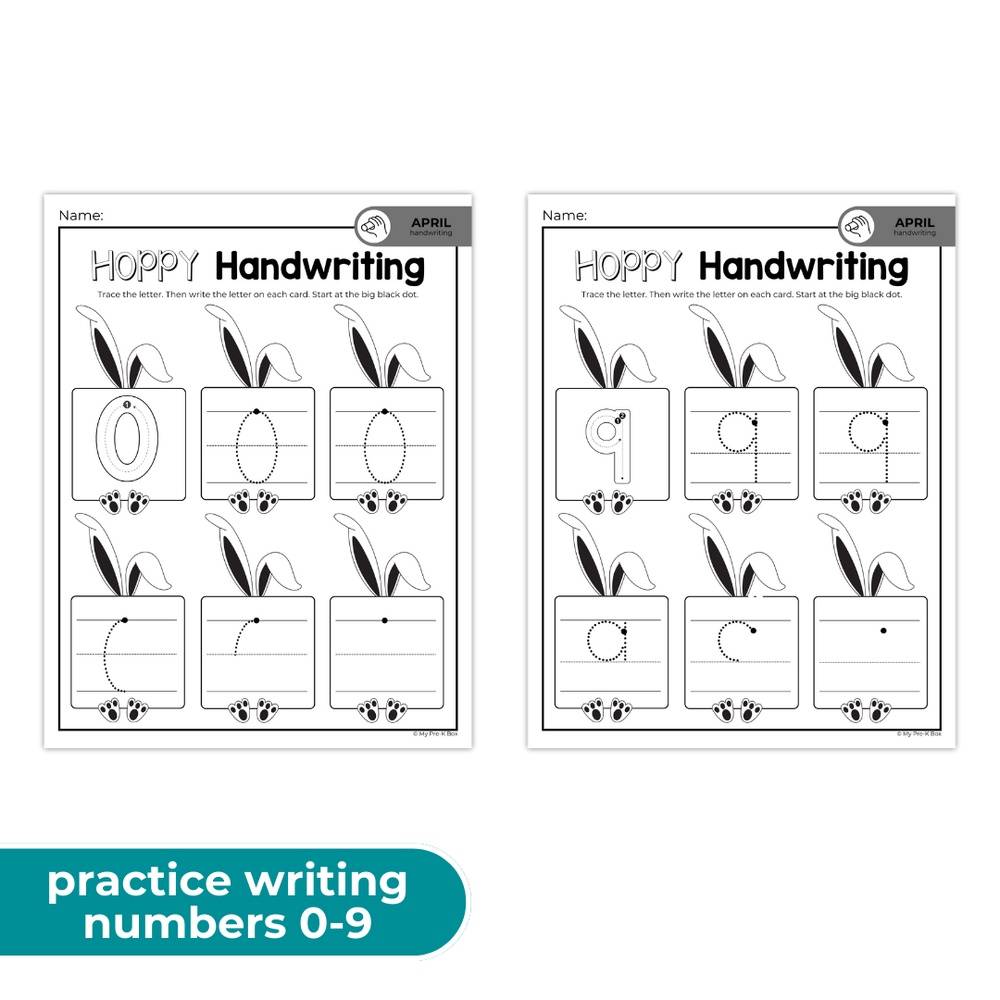 PRINT-AT-HOME: April Handwriting Workbook