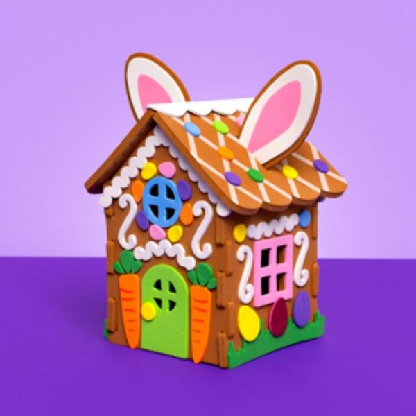 Build your own Easter Bunny House 3D Craft Kit