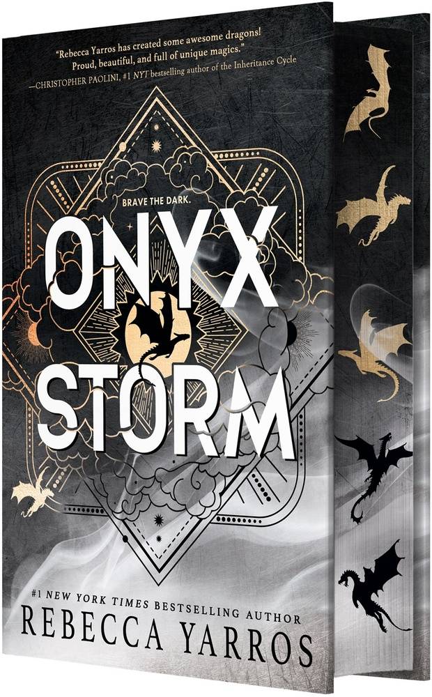 (1/21) *Stenciled Edges* Onyx Storm by Rebecca Yarros Pre-Order