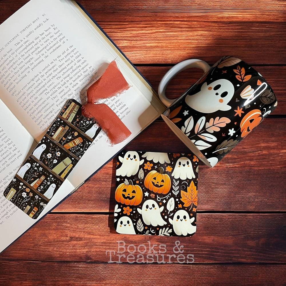 Halloween Ghost Book Lover Gift Bundle