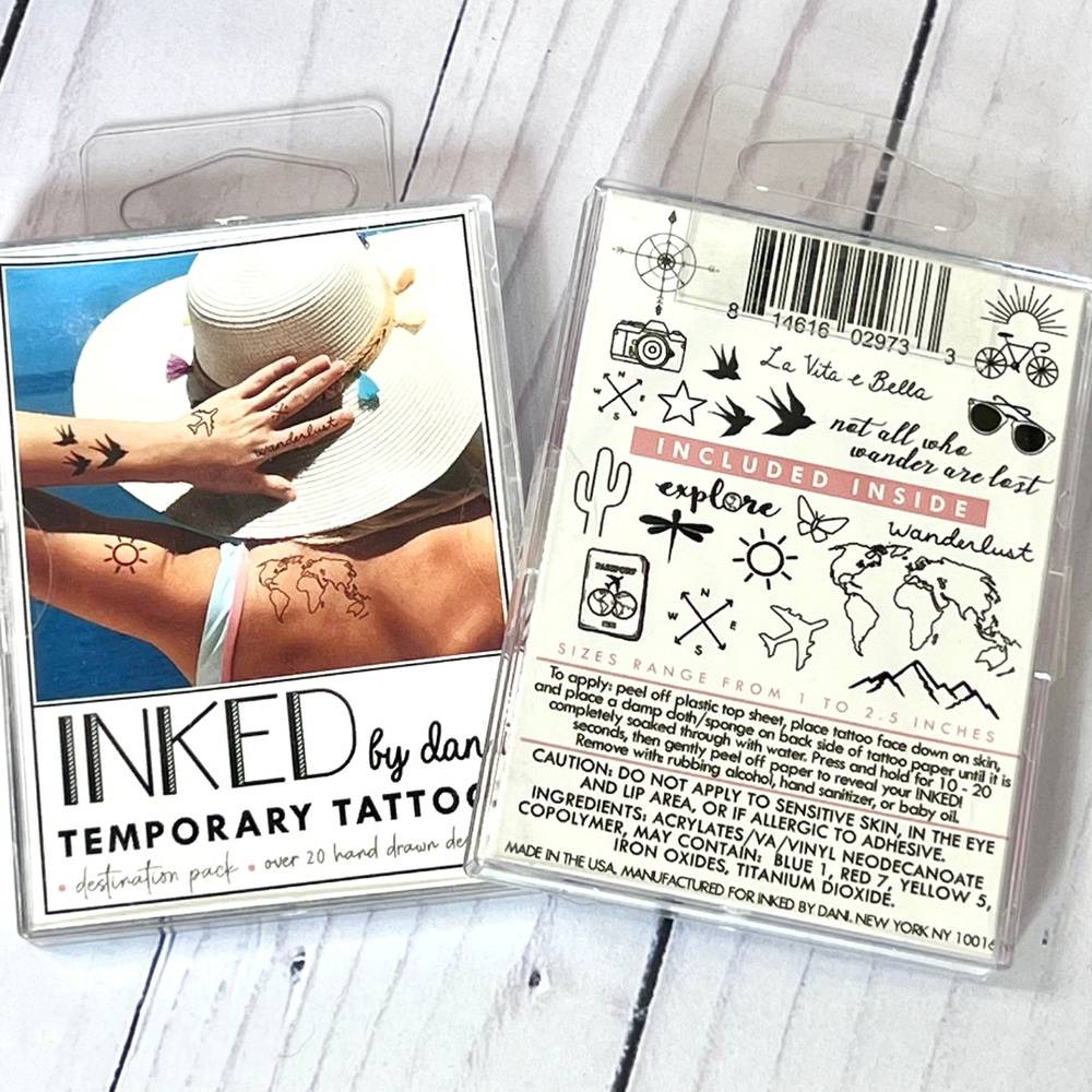 Destination Temporary Tattoos