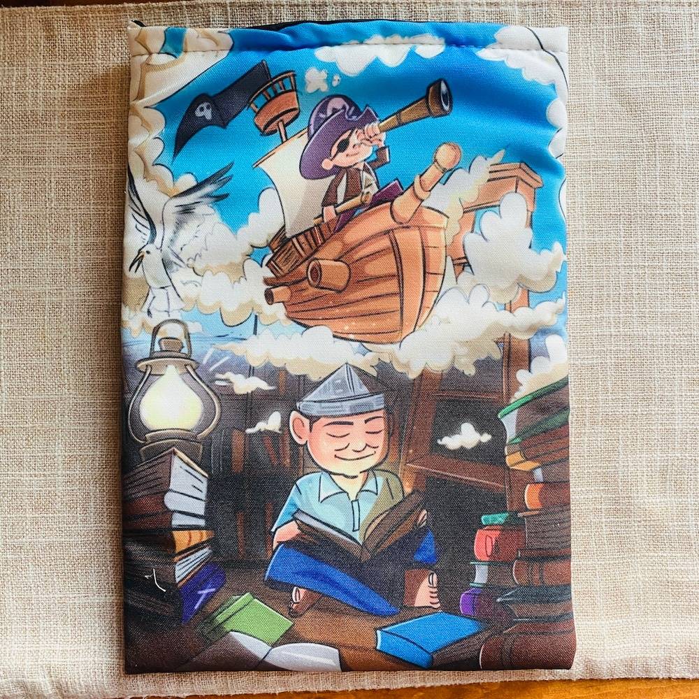 Adventure themed book sleeve