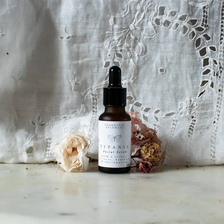 Titania Facial Serum with Roses, Hawthorn & Marshmallow