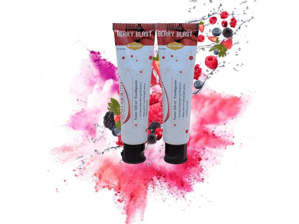 Berry Blast Nano Silver Toothpaste (2 pack)