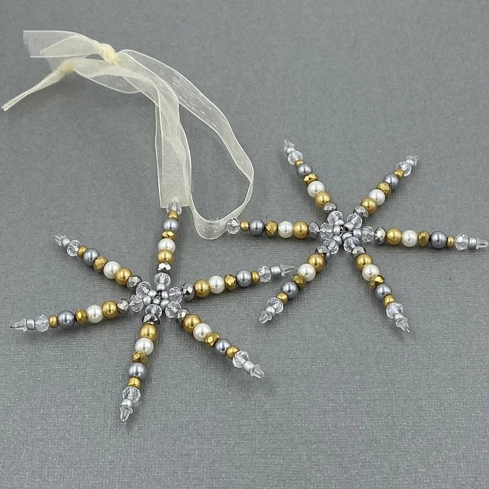 Beaded Christmas stars decorations kit from Beadology