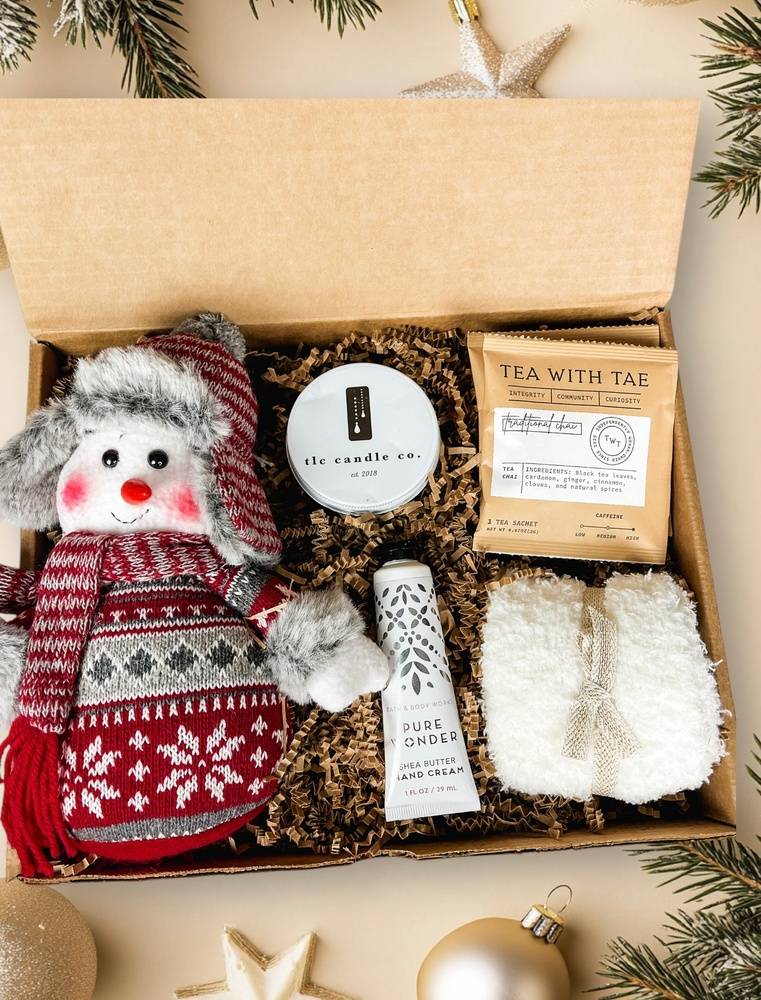 Mini Holiday Box - Red Snowman