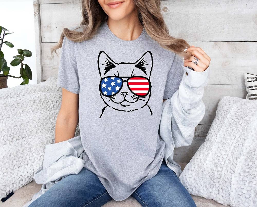 Patriotic Cat Tee