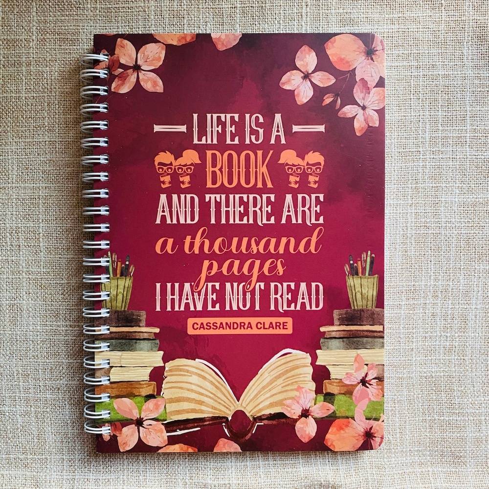 Bookish Spiral bound Notebook