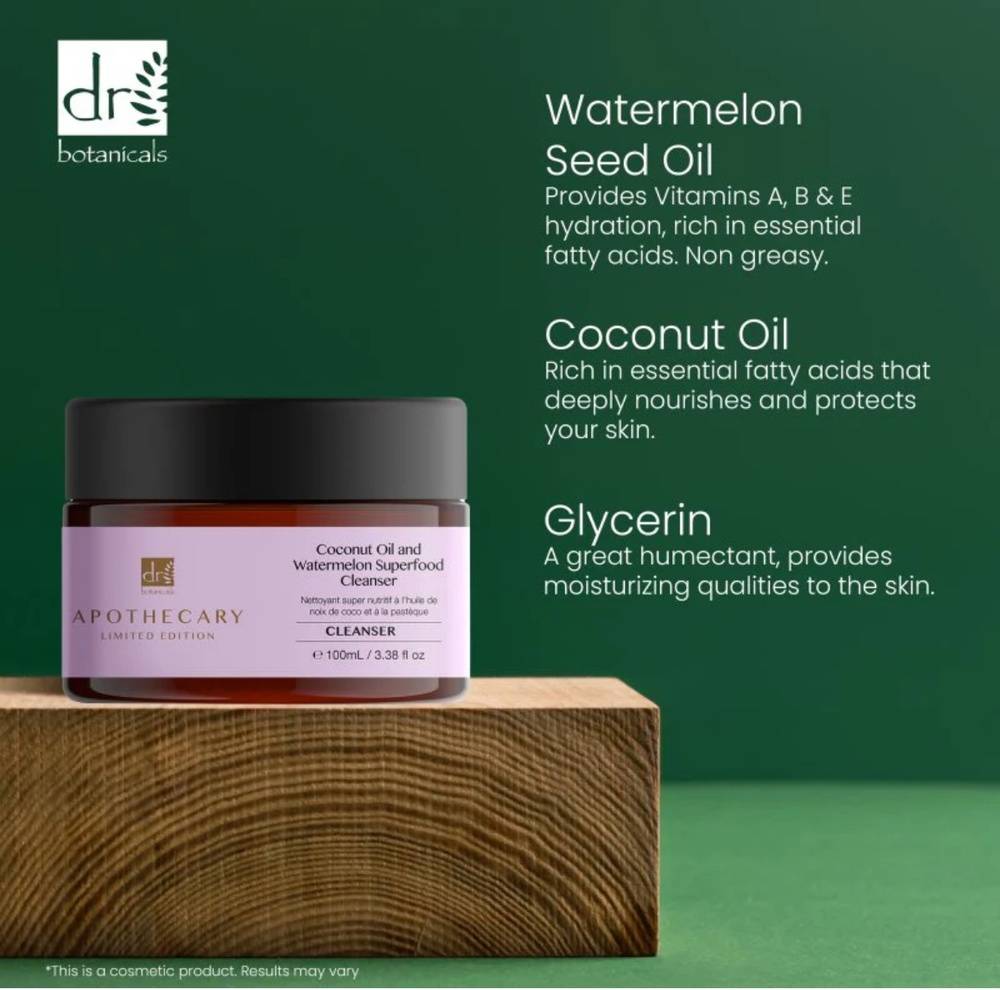 Coconut Oil and Watermelon Superfood Cleanser by Dr Botanicals