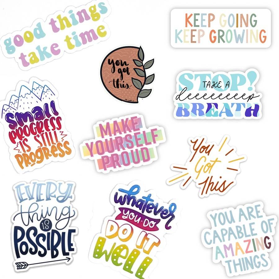 Mystery Motivational Sticker Pack