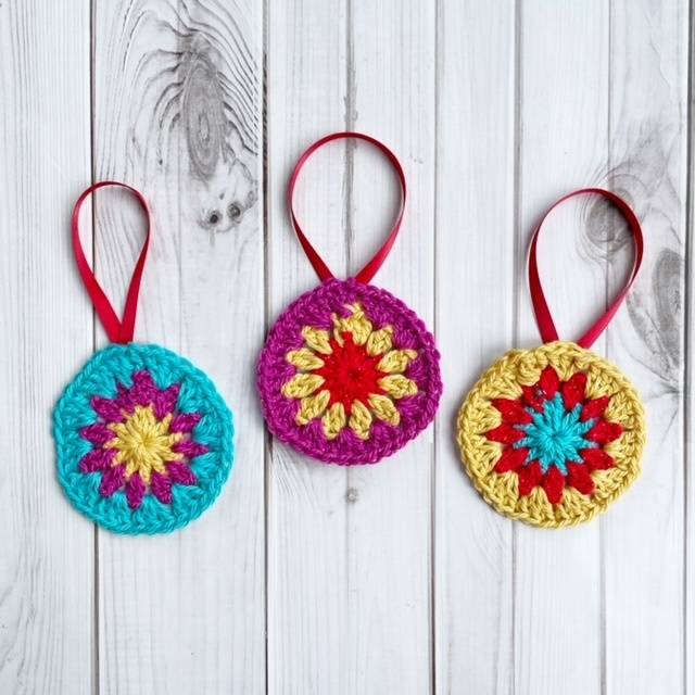 Crochet baubles kit from The Secret Crocheter