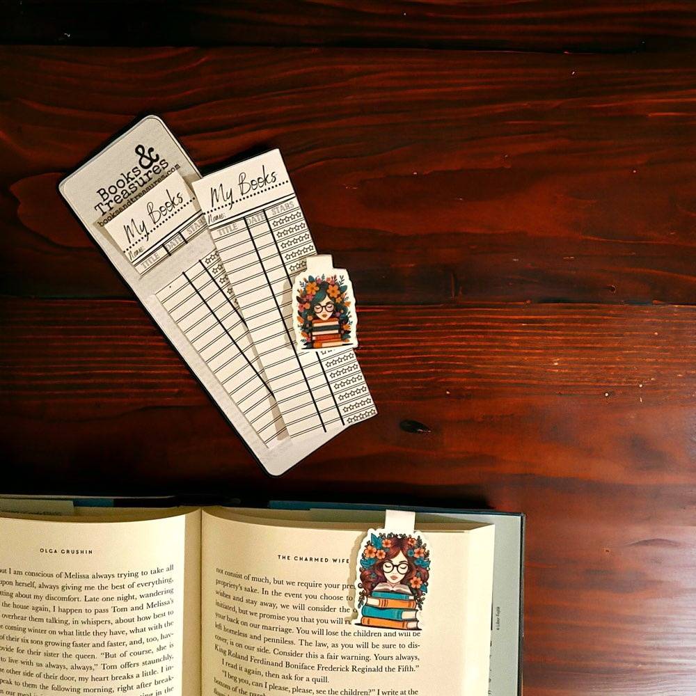 Magnetic Bookmarks & Book Tracker Bundle :: Bookish Girl