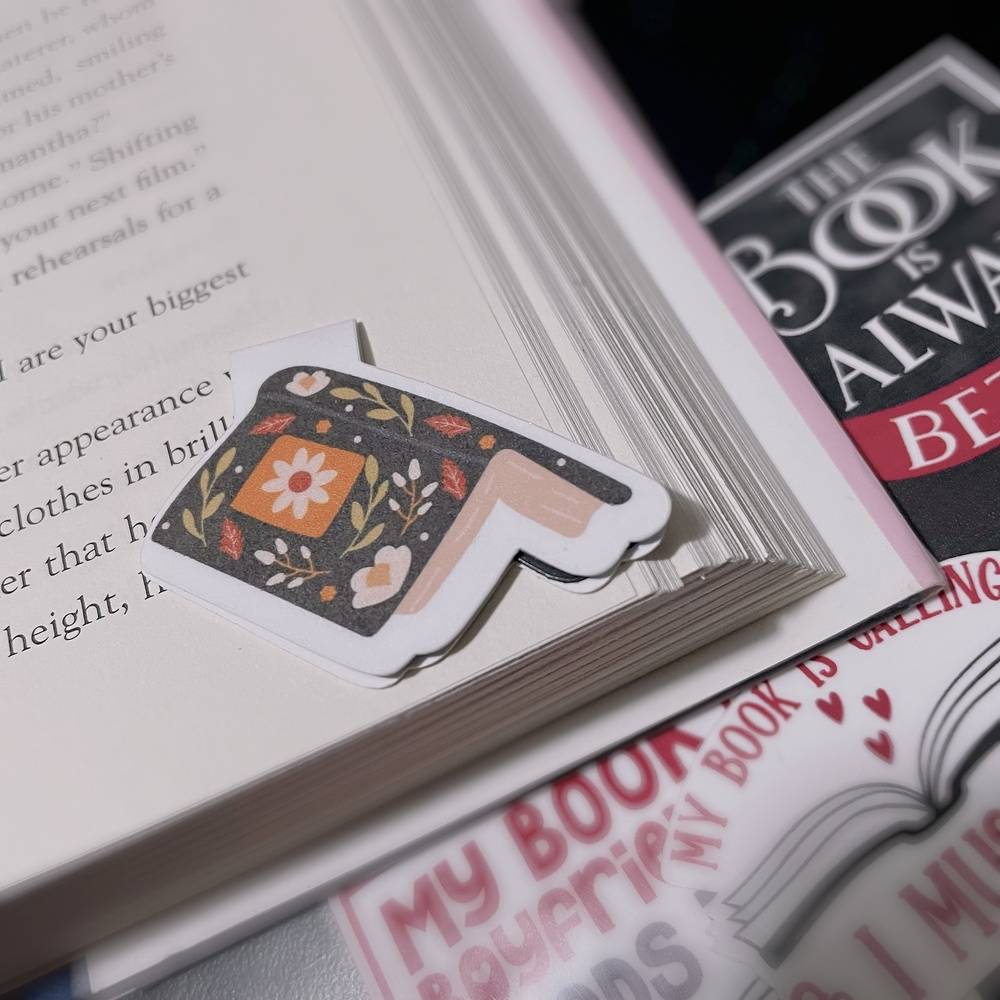 Open Book Magnetic Bookmark