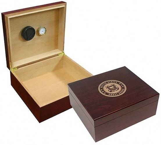 Coast Guard Cigar Humidor (Cherry)