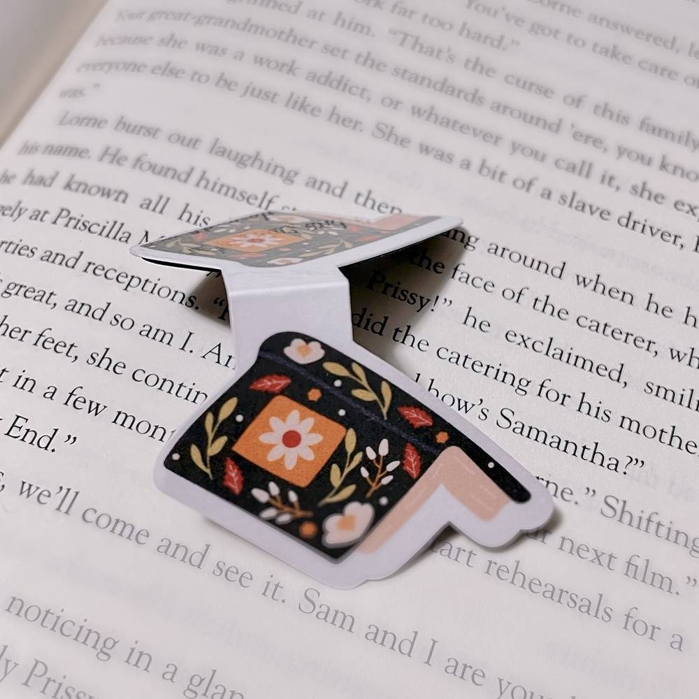 Open Book Magnetic Bookmark