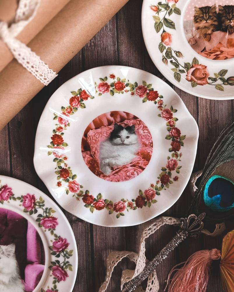 Wavy Kitten Plate