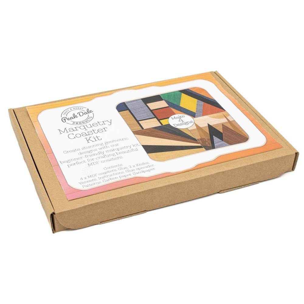 Marquetry coasters kit from Peak Dale