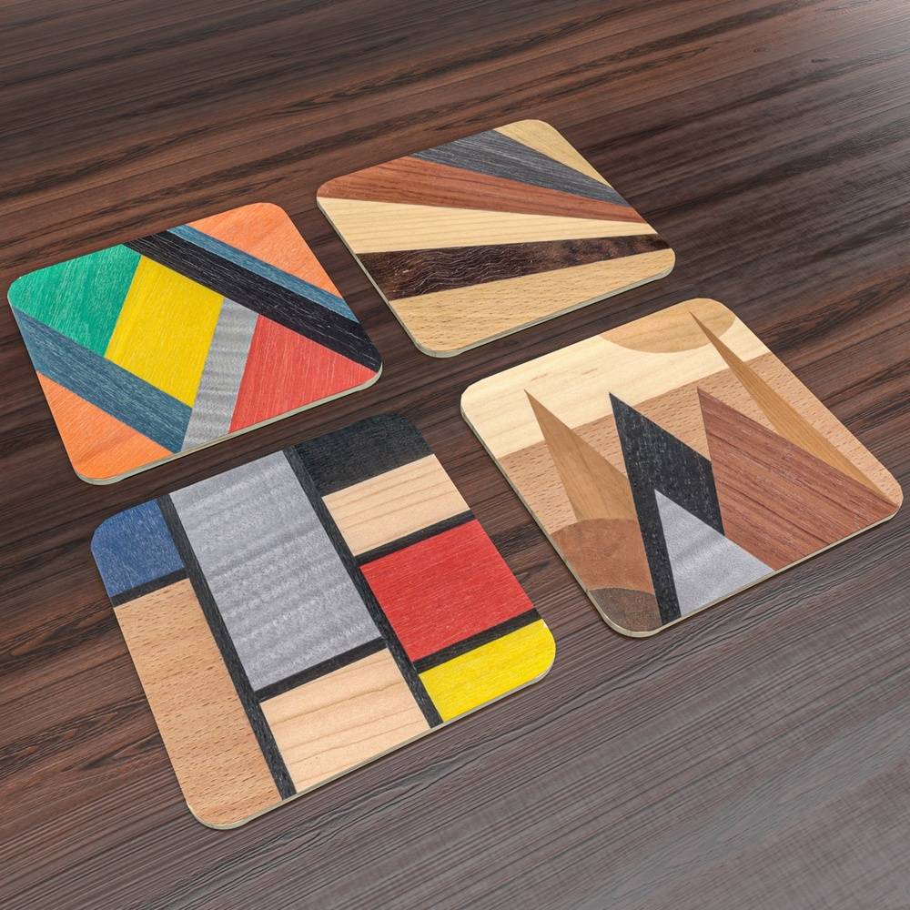 Marquetry coasters kit from Peak Dale