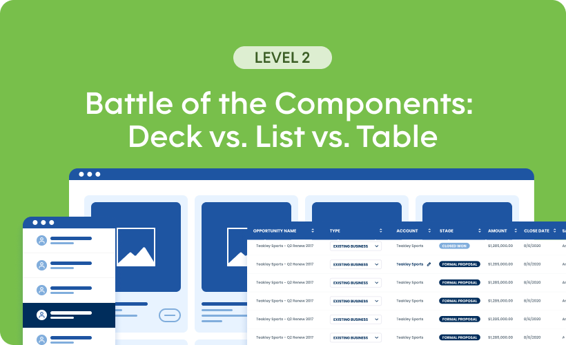 Battle of the Components: Deck vs. List vs. Table - Level 2