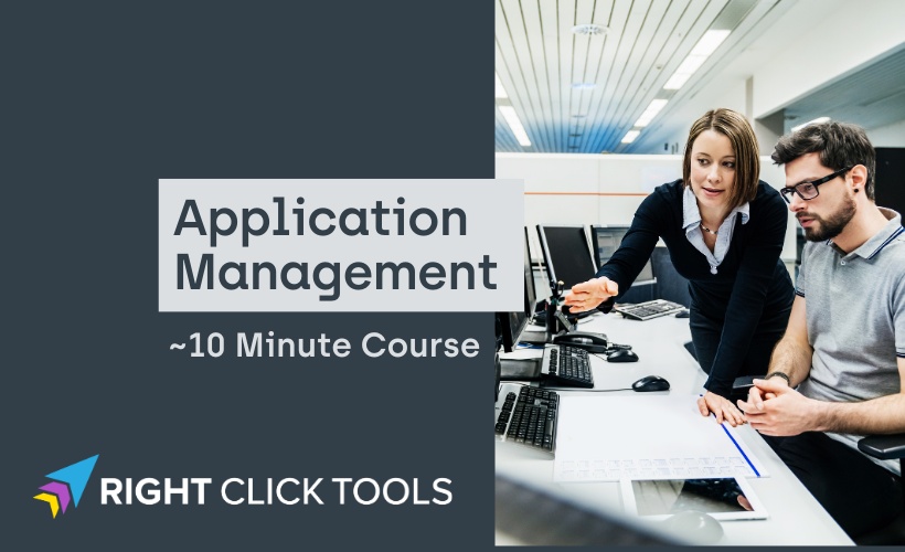 Right Click Tools Application Management