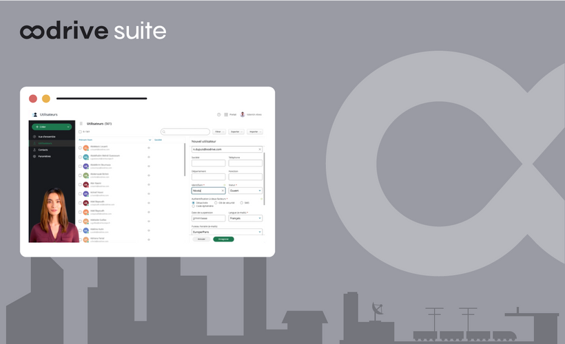 Oodrive Suite : Création d'un utilisateur