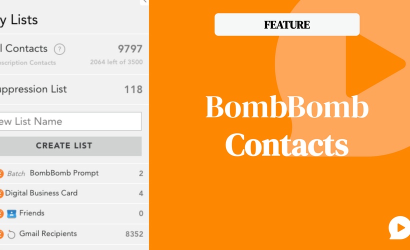 Feature: BombBomb Contacts