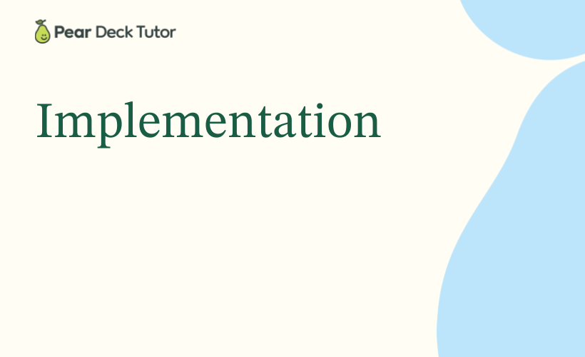 Pear Deck Tutor Coach - Module 4