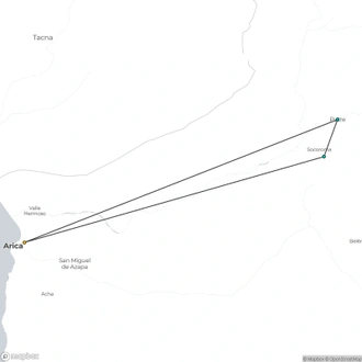 tourhub | Signature DMC | 4-Days Unique Experience at the Chilean High Plateau | Tour Map