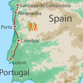 tourhub | UTracks | Best of the Portuguese Way | Tour Map