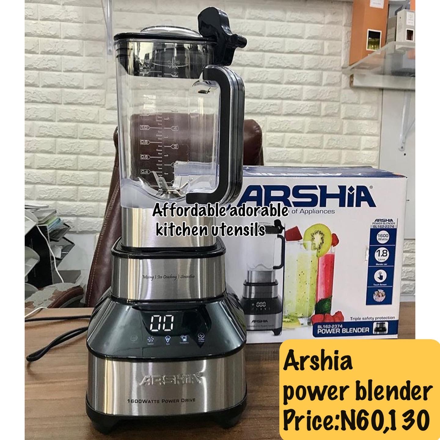 ARSHIA POWER BBLENDER A&A kitchen utensils Flutterwave Store