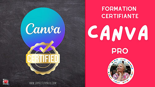 Représentation de la formation : Formation Canva pro certifiante 🏆