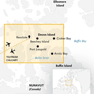 tourhub | Quark Expeditions | Arctic Express Canada: The Heart of the Northwest Passage | Tour Map