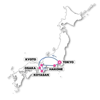 tourhub | TruTravels | Legend of Japan - 12 Day Trip | Tour Map