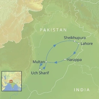 tourhub | Cox & Kings | Pakistan: Persians, Mughals and Mystics | Tour Map