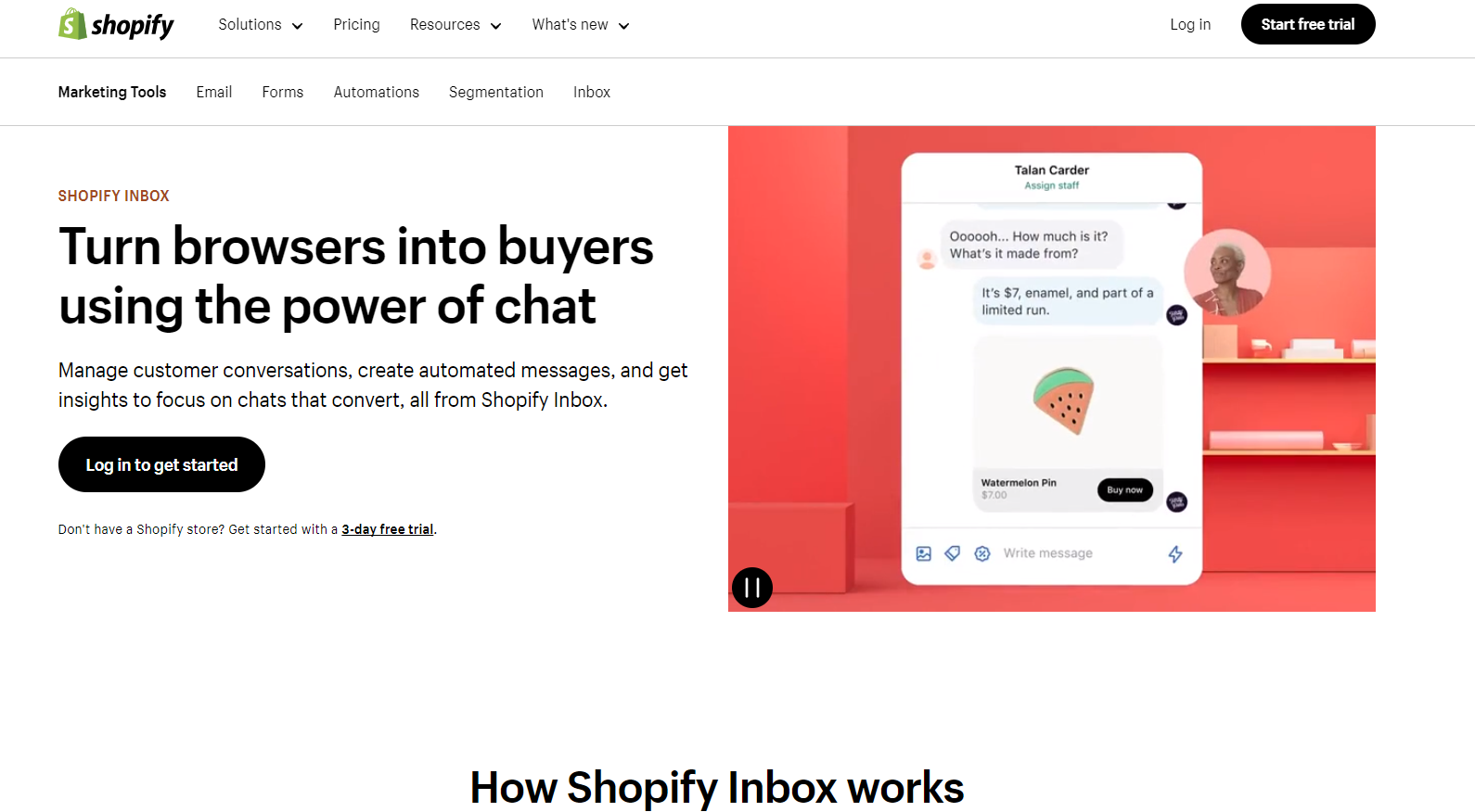 shopify inbox