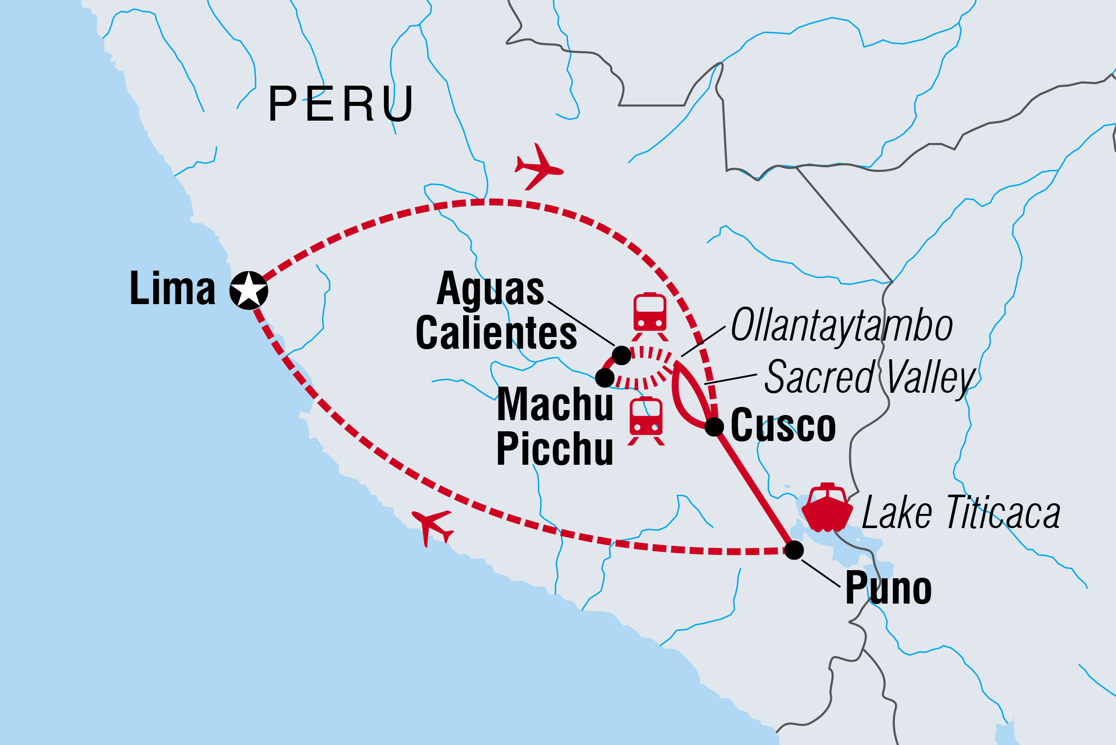 tourhub | Intrepid Travel | Classic Peru | Tour Map