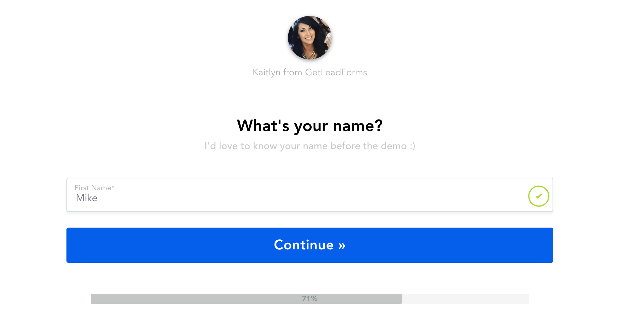 personalization in forms