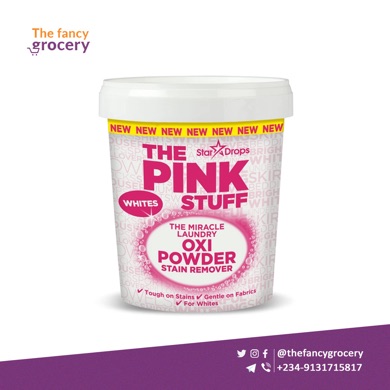 Stardrops - The Pink Stuff - The Miracle Laundry Oxi Powder Stain Remover  Specifically Formulated for Whites, 1 kg - The Fancy Grocery