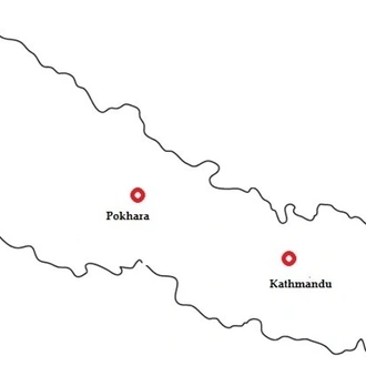tourhub | Nepal Tour and Trekking Service | 5 Days Kathmandu Pokhara Tour | Tour Map