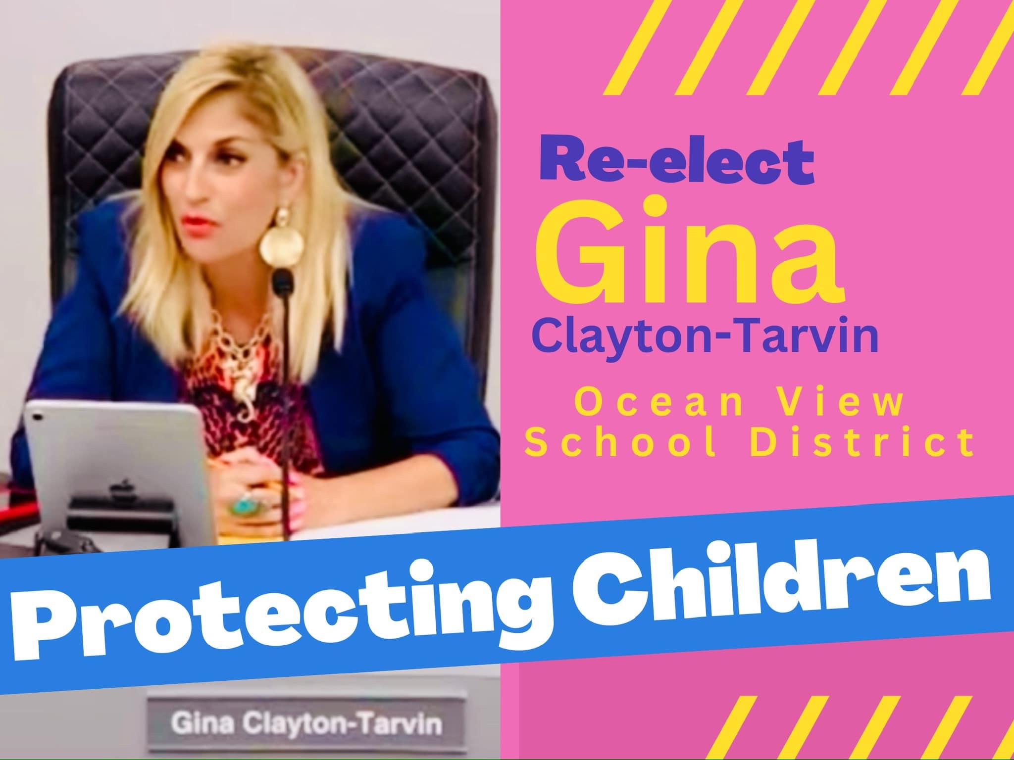 Committee to Re-Elect Gina Clayton-Tarvin for Ocean View School District 2024 logo