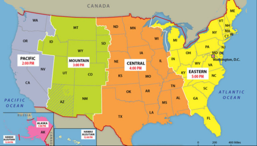 Class Times - Time Zones