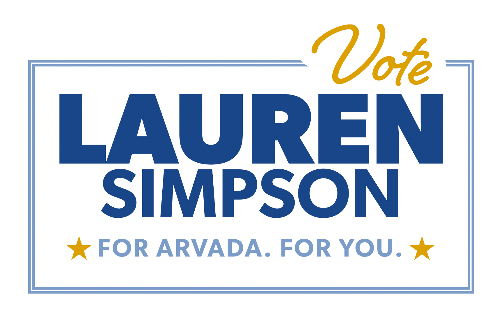 Lauren For Arvada logo