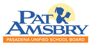 Pat Amsbry for Pasadena Unified School Board logo