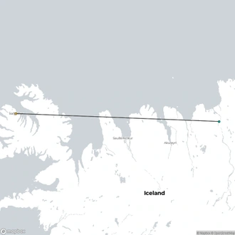 tourhub | Borea Adventures | Glacier Fjords Kayaking | Tour Map