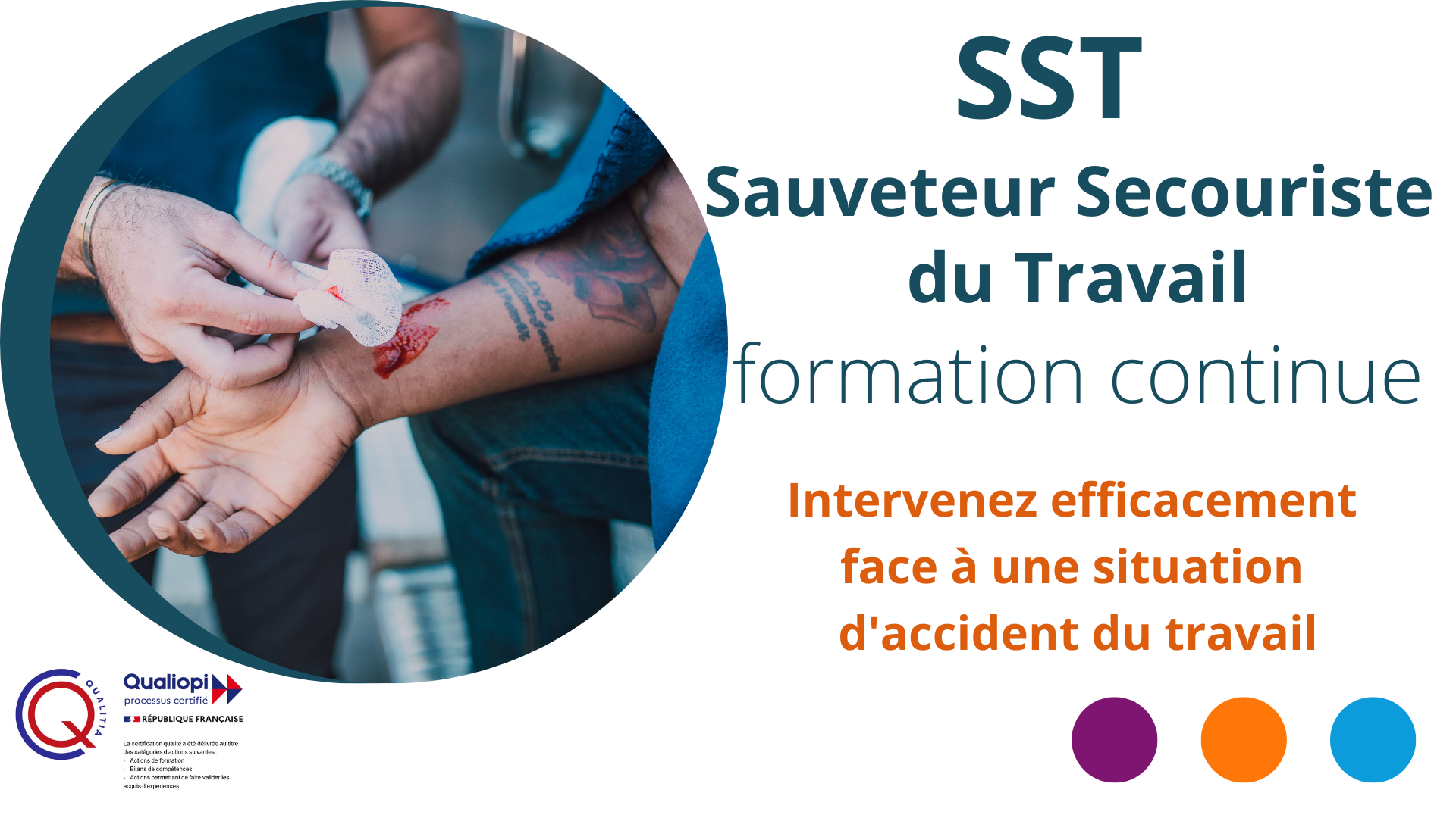 Représentation de la formation : SST - Sauveteur Secouriste du Travail en intra - formation continue