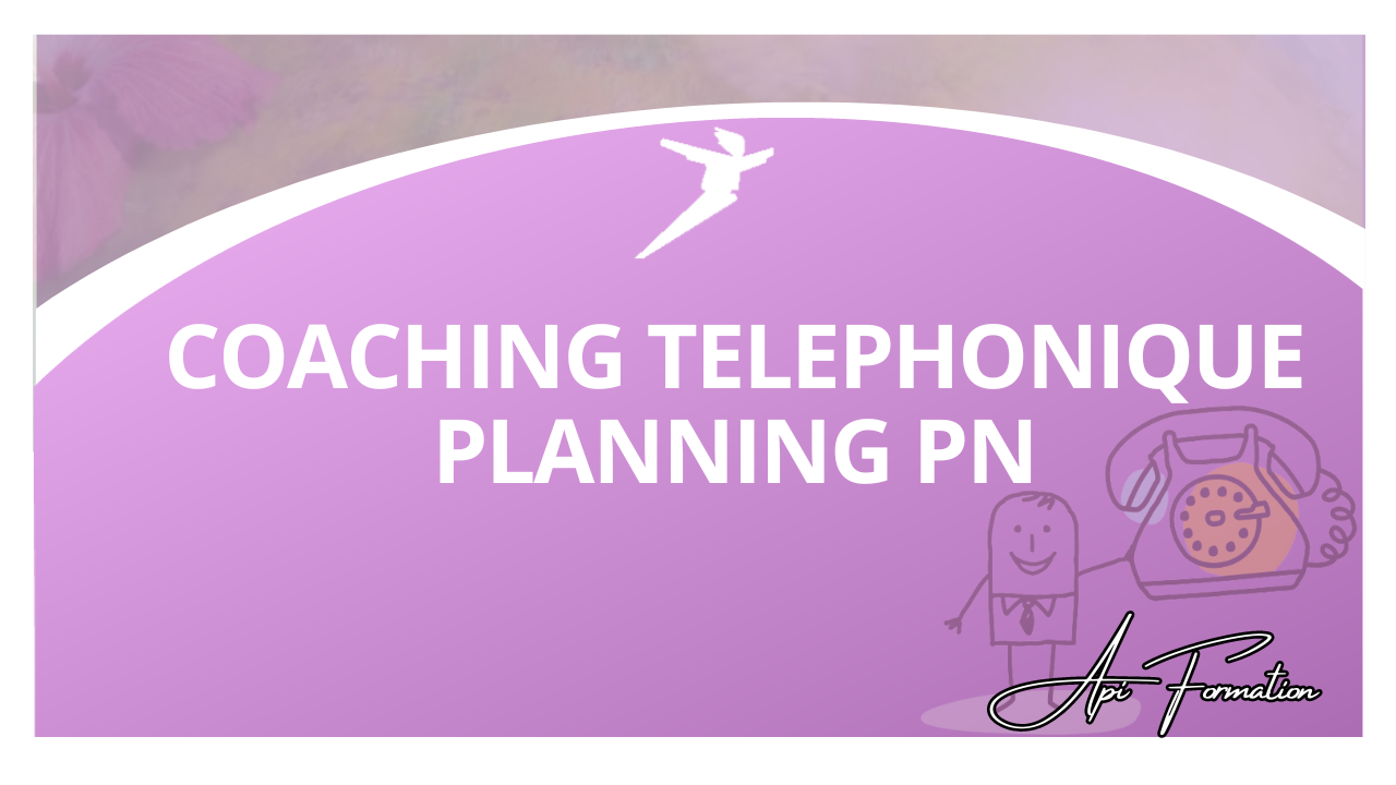 Représentation de la formation : COACHING TELEPHONIQUE - PLANNING PN