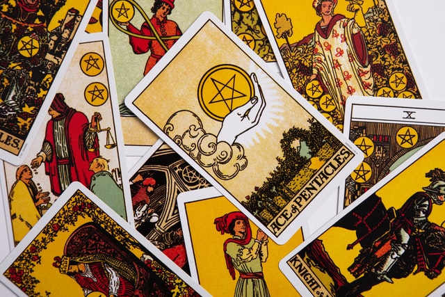 Cards used in tarot reading