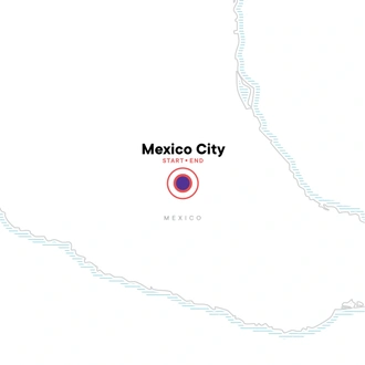 tourhub | G Adventures | Day of the Dead in Mexico City | Tour Map